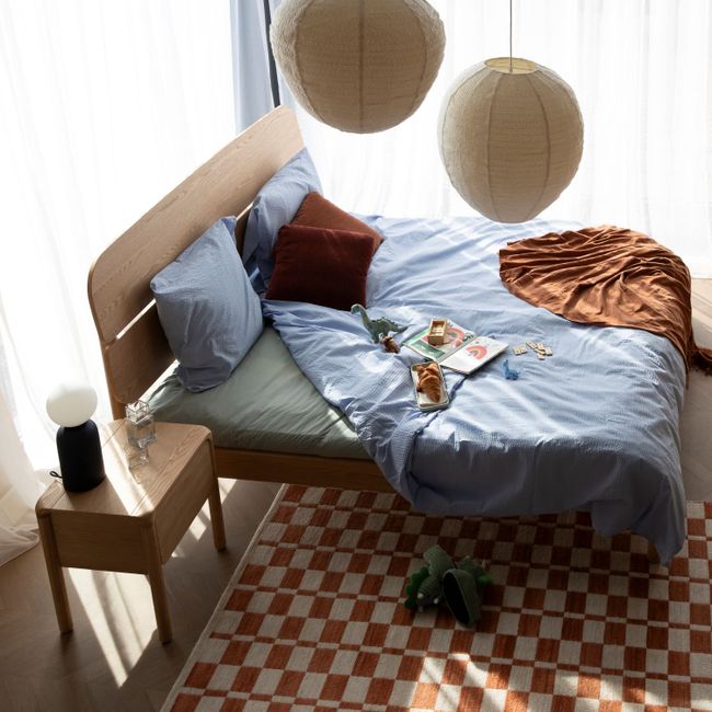 Bedkader incl. lattenbodem STORM - Essenhout / Eik
