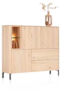 Wandkast TRENTON - Donker eikenfineer XOO 52283-NAT