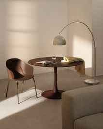 Eetkamertafel VEDIRA - Glas / Bruin KAV T00581CR09