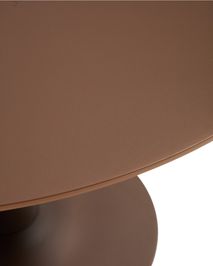 Eetkamertafel VEDIRA - Glas / Bruin KAV T00581CR09