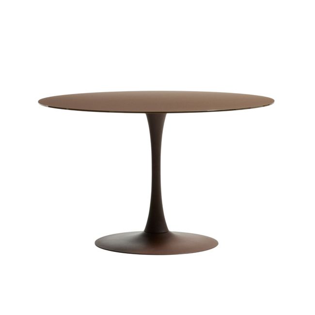 Eetkamertafel VEDIRA - Glas / Beige