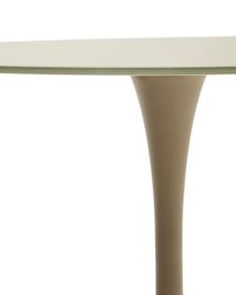 Eetkamertafel VEDIRA - Glas / Bruin KAV T00581CR14