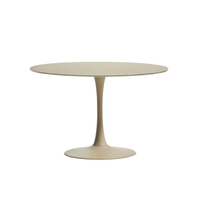 Eetkamertafel VEDIRA - Glas / Beige