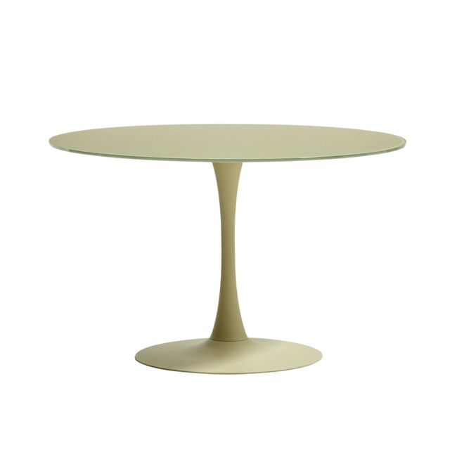Eetkamertafel VEDIRA - Glas / Beige