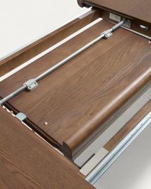 Uitschuifbare tafel JONDAL - Massief eikenhout / N KAV T00470MO10