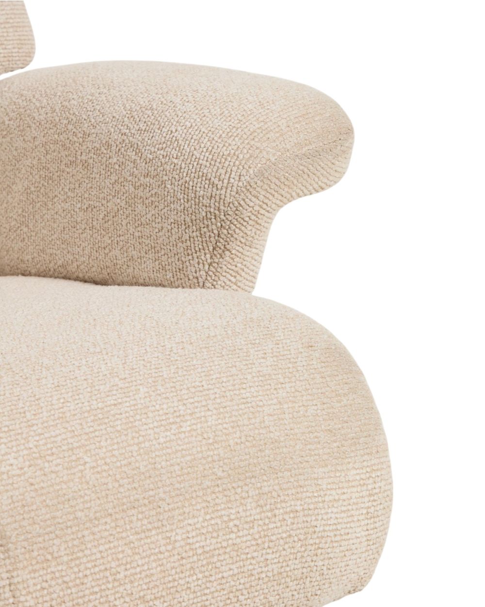 Draaifauteuil met voetbank TORIEL - Chocoladebruin KAV S00247FA12