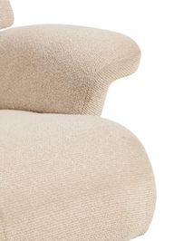 Draaifauteuil met voetbank TORIEL - Chocoladebruin KAV S00247FA12