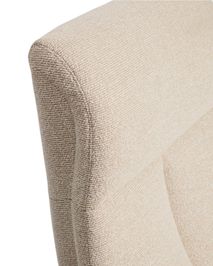Draaifauteuil met voetbank TORIEL - Chocoladebruin KAV S00248FA12
