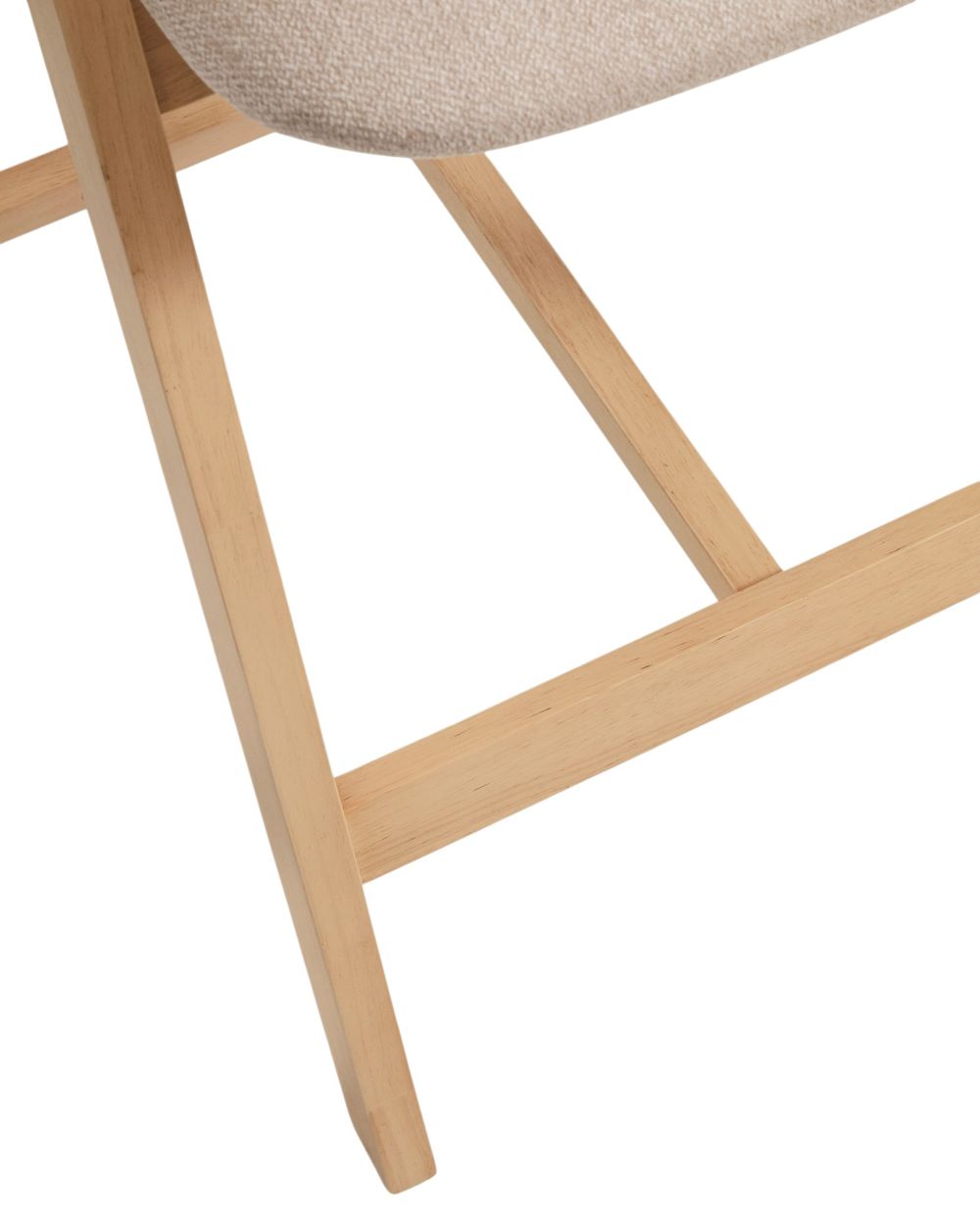 Barstoel GODIA - Walnoot eikenfineer / Beige stof KAV C00506MR12