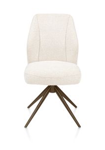 Draaibare eetkamerstoel BAYA - Crème XOO 55391-CRE