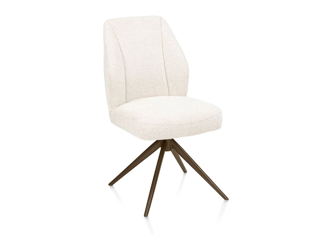 Draaibare eetkamerstoel BAYA - Crème XOO 55391-CRE