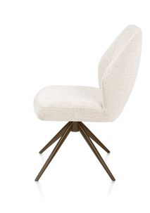 Draaibare eetkamerstoel BAYA - Crème XOO 55391-CRE