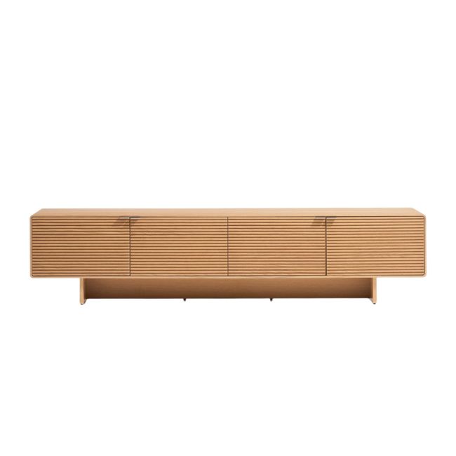 Tv-meubel NORLEN - Naturel eikenfineer