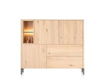 Wandkast TRENTON - Donker eikenfineer XOO 52283-NAT