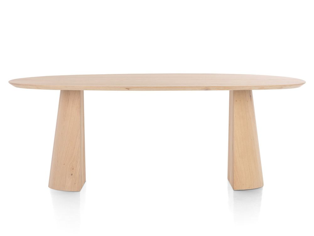 Eetkamertafel TRENTON - Naturel eikenfineer XOO 52290-NAT