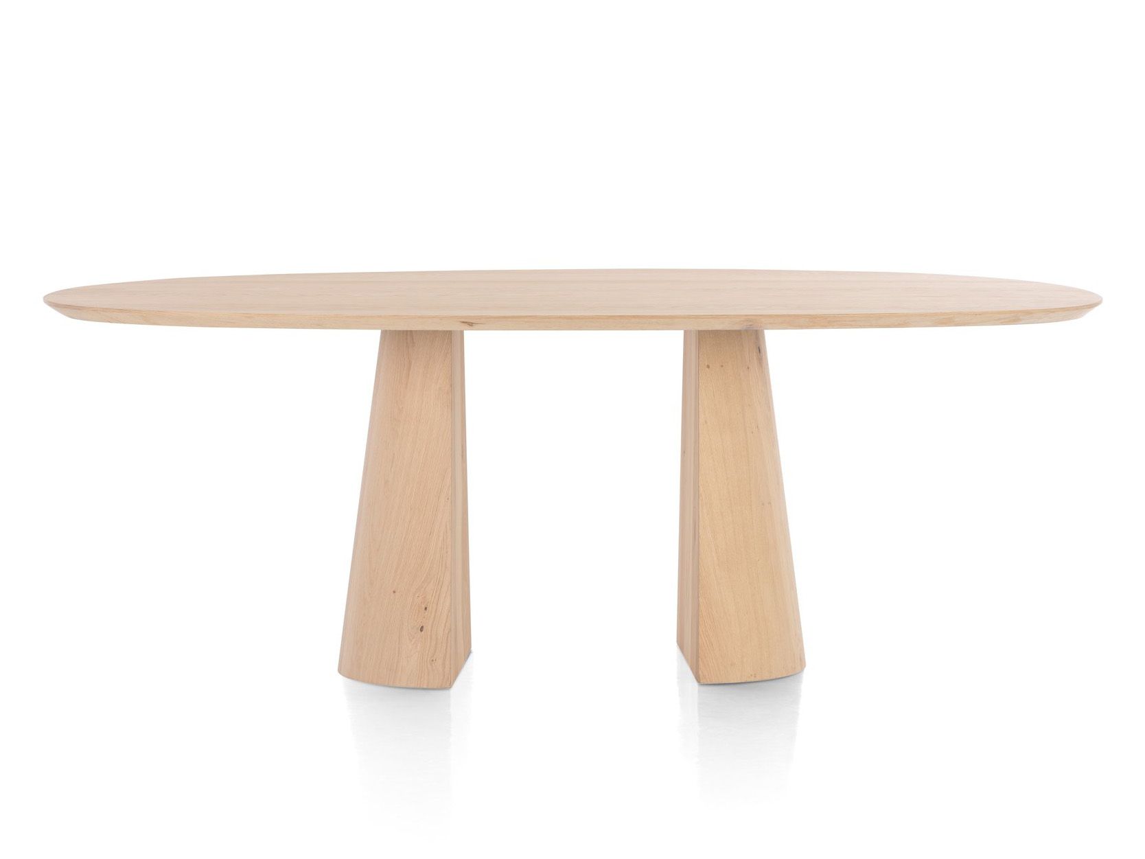 Eetkamertafel TRENTON - Donker eikenfineer