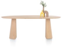 Eetkamertafel TRENTON - Naturel eikenfineer XOO 52290-NAT