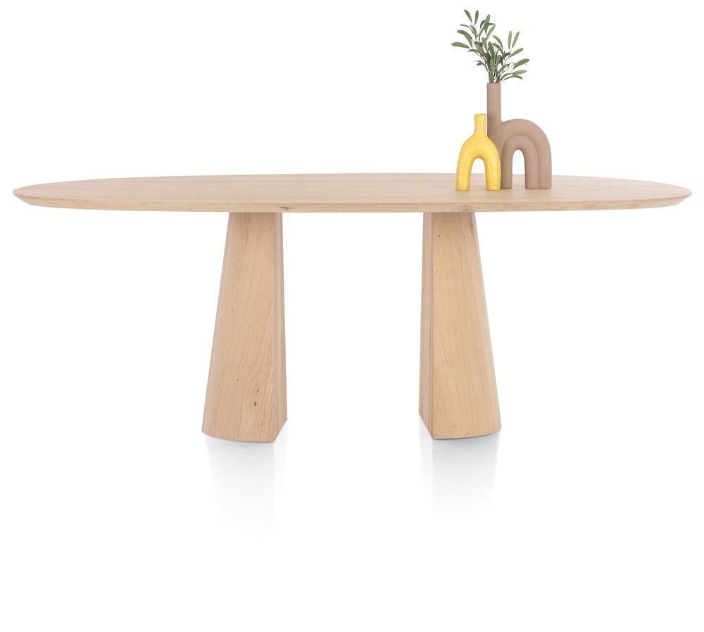 Eetkamertafel TRENTON - Naturel eikenfineer XOO 52290-NAT