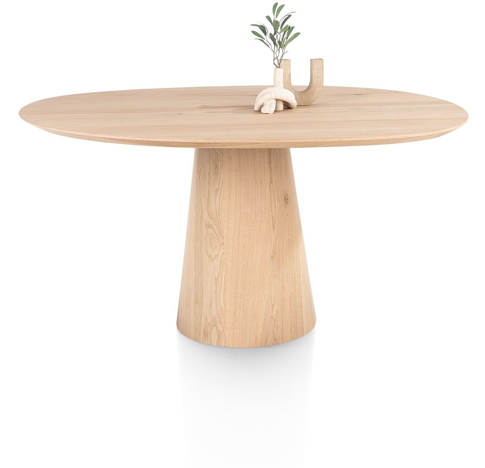 Eetkamertafel TRENTON - Donker eikenfineer XOO 59485-NAT