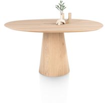 Eetkamertafel TRENTON - Donker eikenfineer XOO 59485-NAT