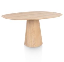 Eetkamertafel TRENTON - Donker eikenfineer XOO 59485-NAT