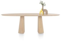 Eetkamertafel TRENTON - Naturel eikenfineer XOO 52291-NAT