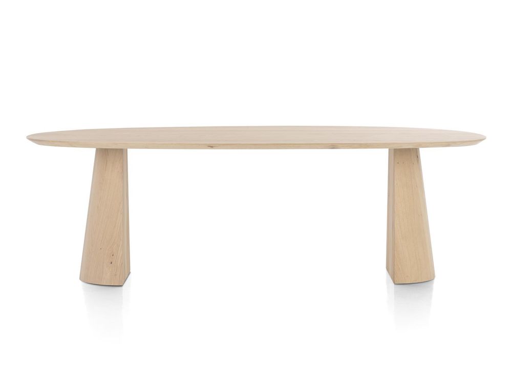 Eetkamertafel TRENTON - Naturel eikenfineer XOO 52291-NAT