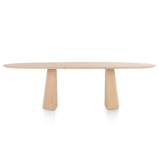 Eetkamertafel TRENTON - Donker eikenfineer