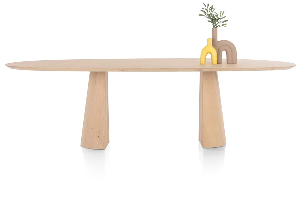 Eetkamertafel TRENTON - Naturel eikenfineer XOO 52292-NAT