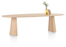 Eetkamertafel TRENTON - Naturel eikenfineer XOO 52292-NAT