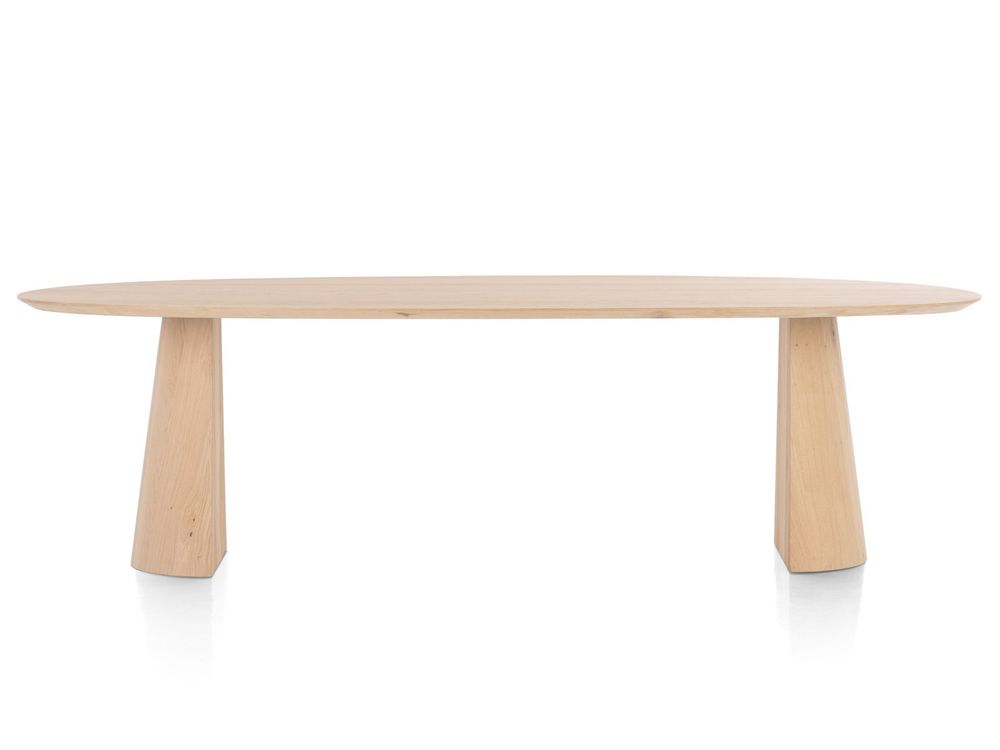 Eetkamertafel TRENTON - Naturel eikenfineer XOO 52292-NAT