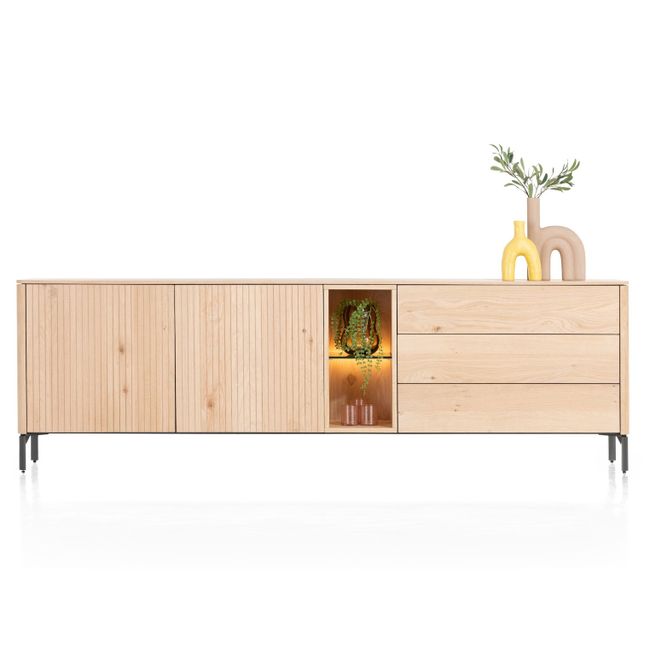 Dressoir TRENTON - Naturel eikenfineer
