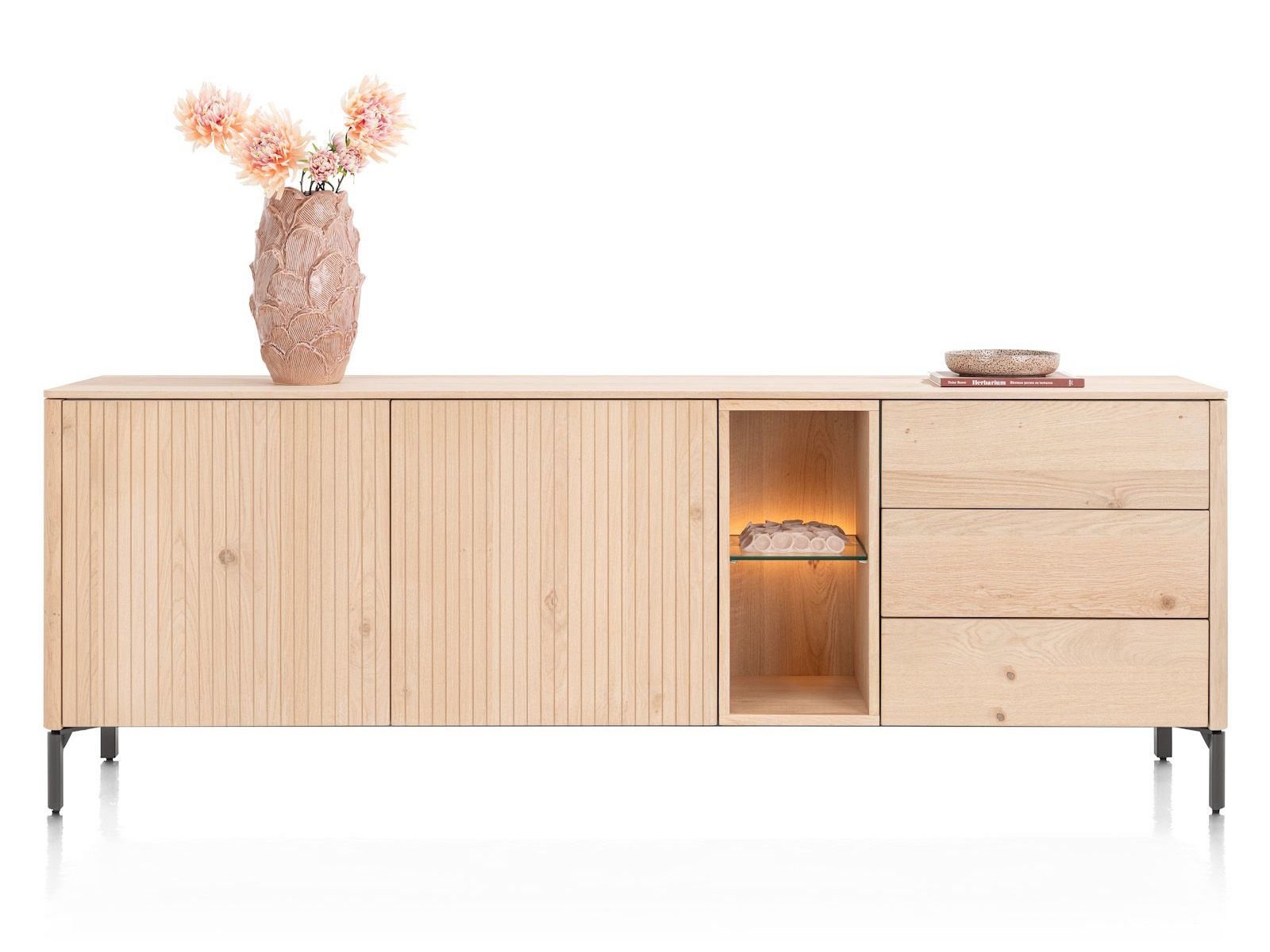 Dressoir TRENTON - Naturel eikenfineer
