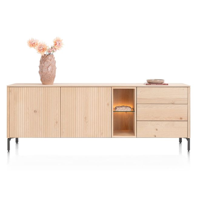 Dressoir TRENTON - Naturel eikenfineer