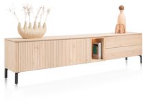 Tv-meubel TRENTON - Donker eikenfineer XOO 52280-NAT