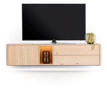 Tv-meubel TRENTON - Donker eikenfineer XOO 52282-NAT