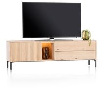 Tv-meubel TRENTON - Donker eikenfineer XOO 52282-NAT