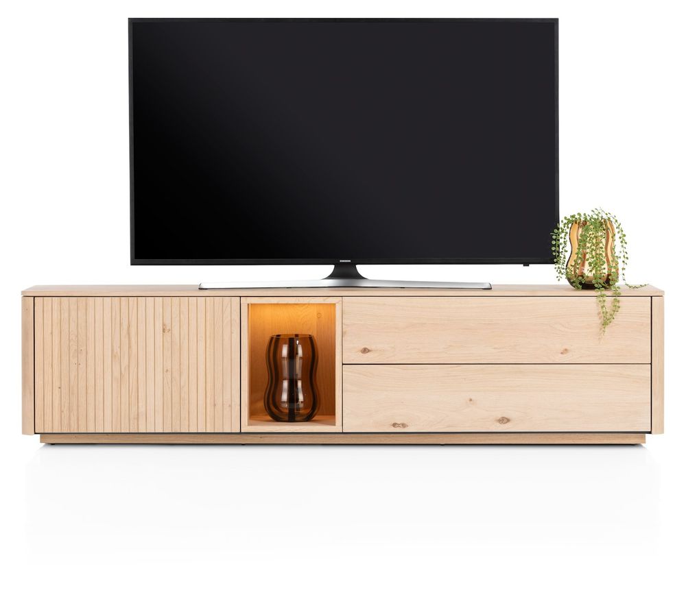 Tv-meubel TRENTON - Donker eikenfineer XOO 52282-NAT