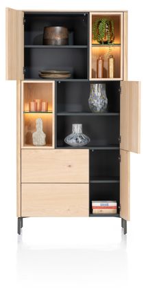 Bergkast TRENTON - Donker eikenfineer XOO 52284-NAT