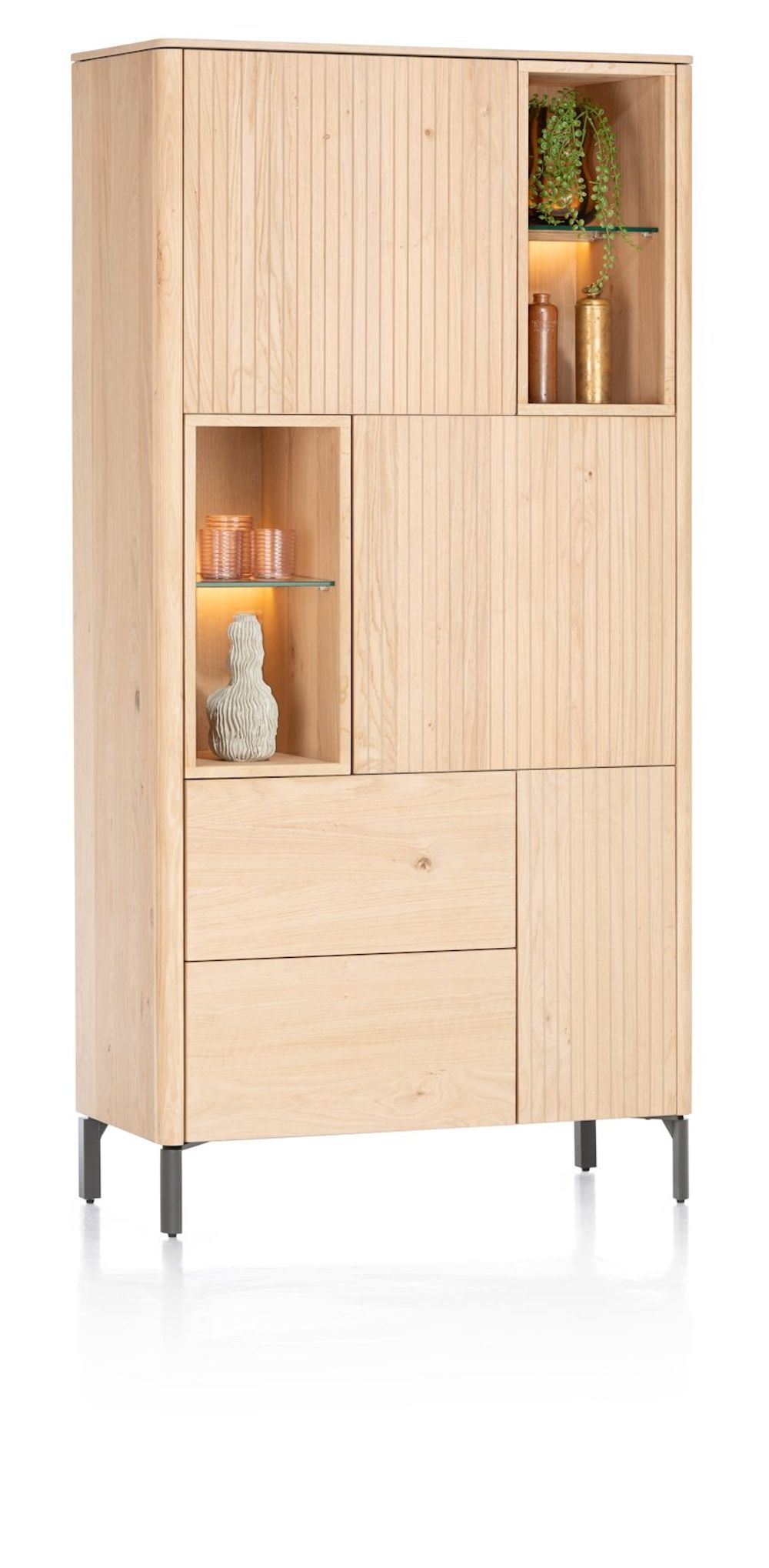Bergkast TRENTON - Naturel eikenfineer XOO 52284-CLA