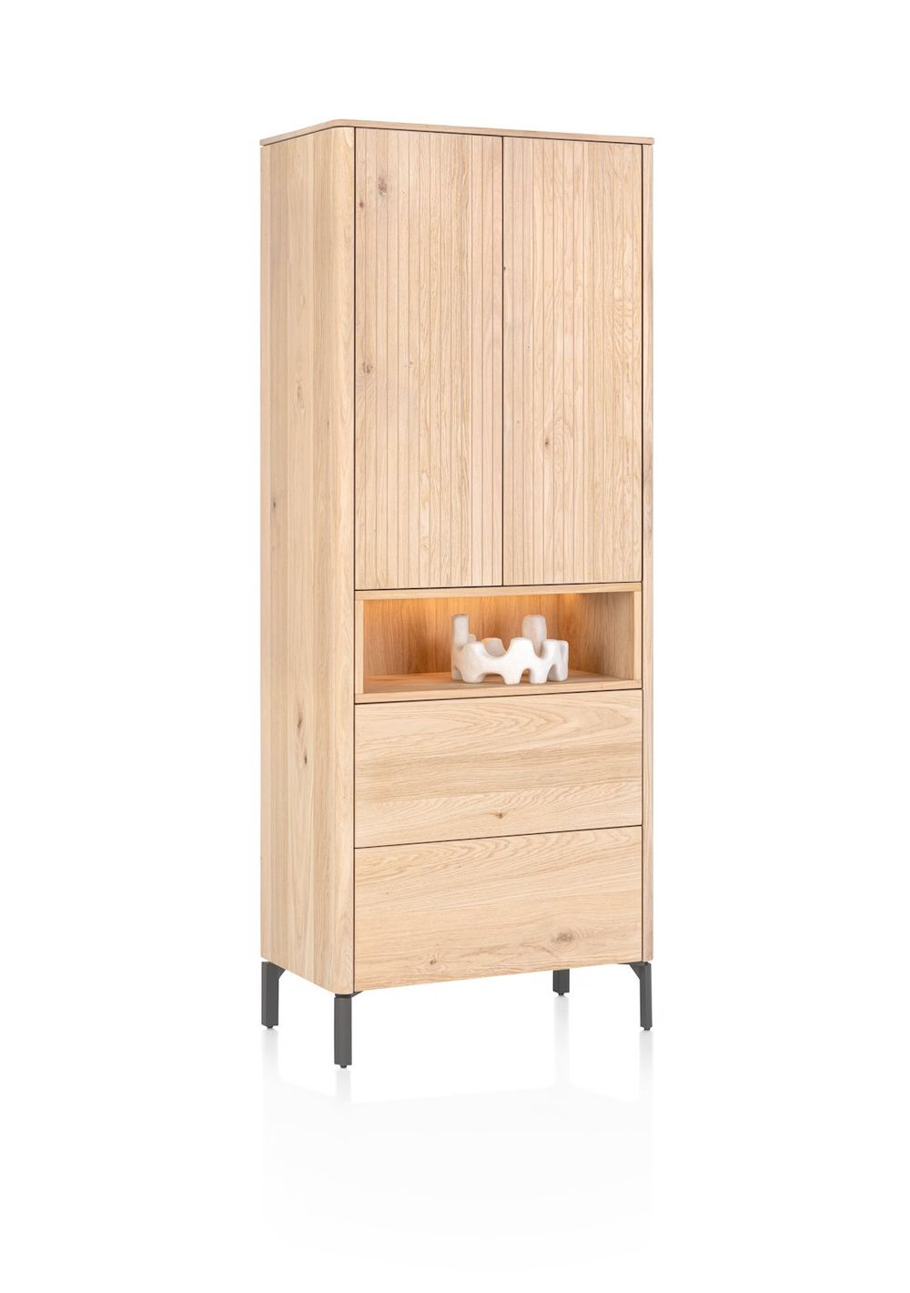 Bergkast TRENTON - Naturel eikenfineer XOO 52294-NAT
