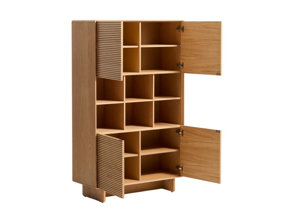 Wandkast NORLEN - Naturel eikenfineer KAV M00293MO10