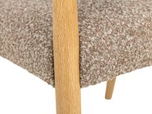 Set van 4 armstoelen AMOR - Mustard / Naturel hout C-DEZ-73-SET4