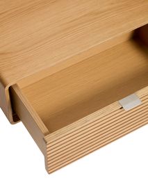 Bed met 2 nachtkastjes NORLEN - Naturel eikenfinee KAV M00085W10