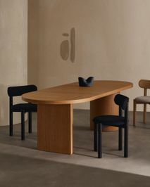 Eetkamertafel NEALY - Walnootfineer KAV T0100060MM40