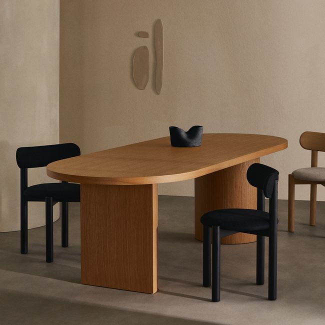 Eetkamertafel NEALY - Walnootfineer