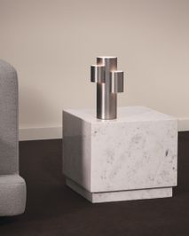 Bijzettafel SOREIN - Wit marmer KAV T00296PM05
