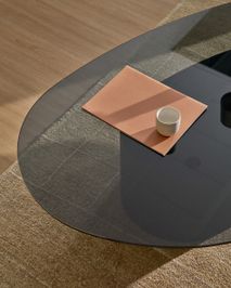 Salontafel OLIR - Zwart glas KAV T00231CR01