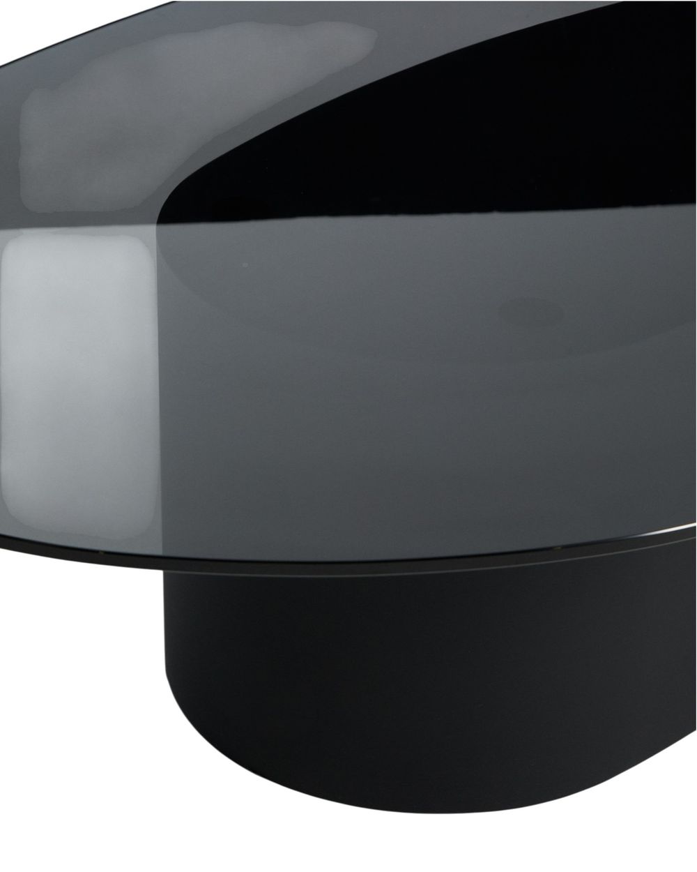 Salontafel OLIR - Zwart glas KAV T00231CR01