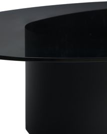Salontafel OLIR - Zwart glas KAV T00231CR01